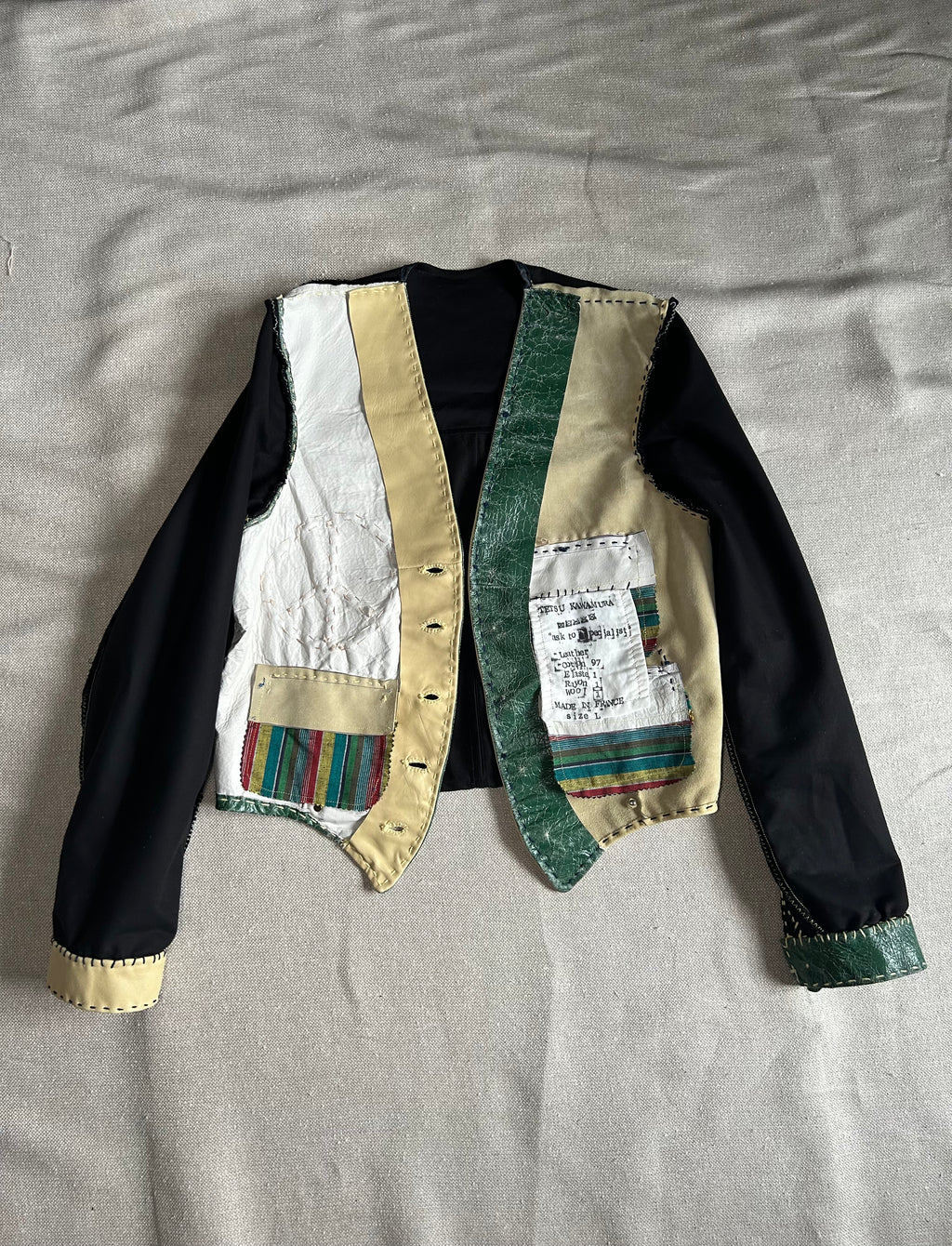 FW25 LEATHER HOTELMAN JACKET with SILVER DECORATION