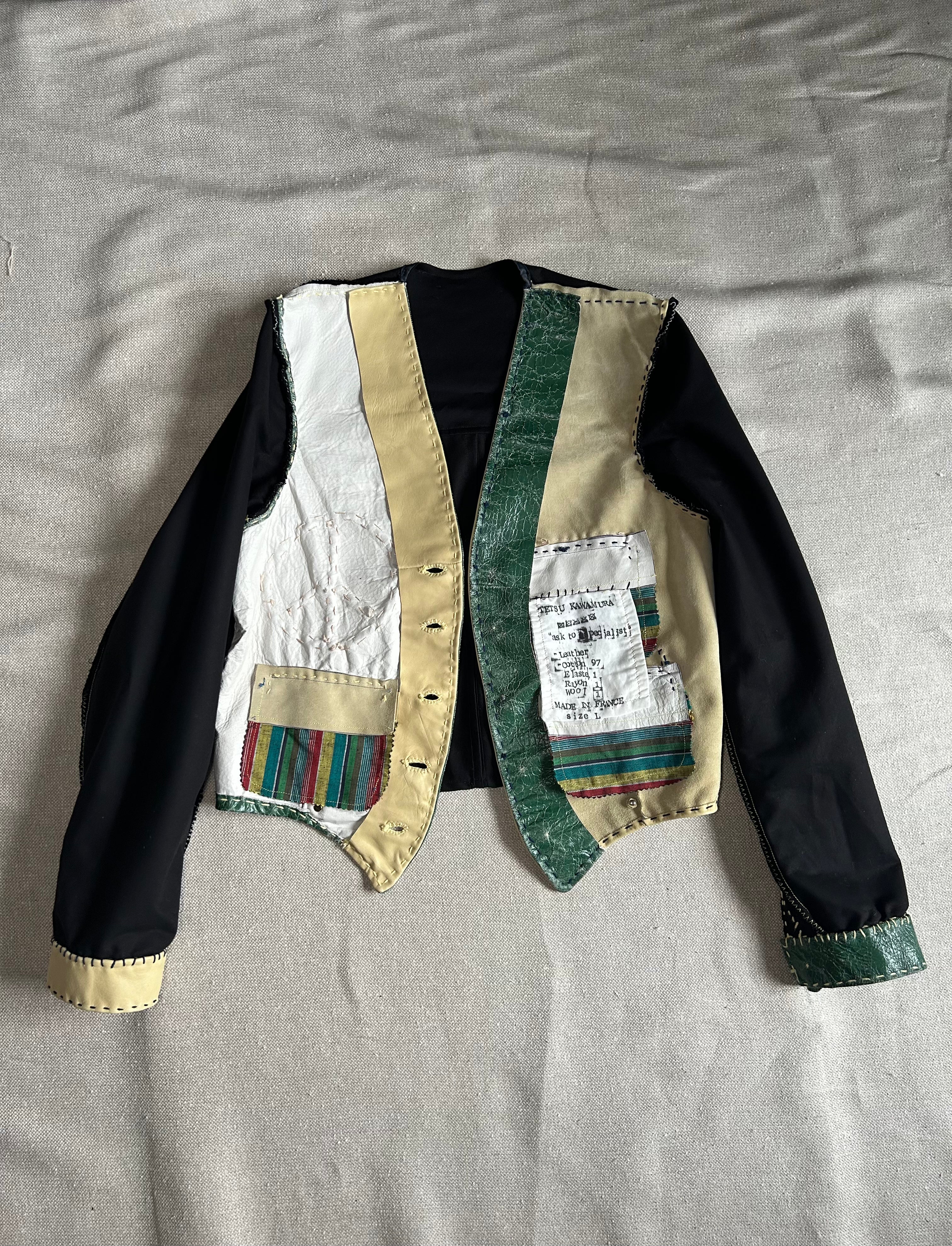 FW25 LEATHER HOTELMAN JACKET with SILVER DECORATION