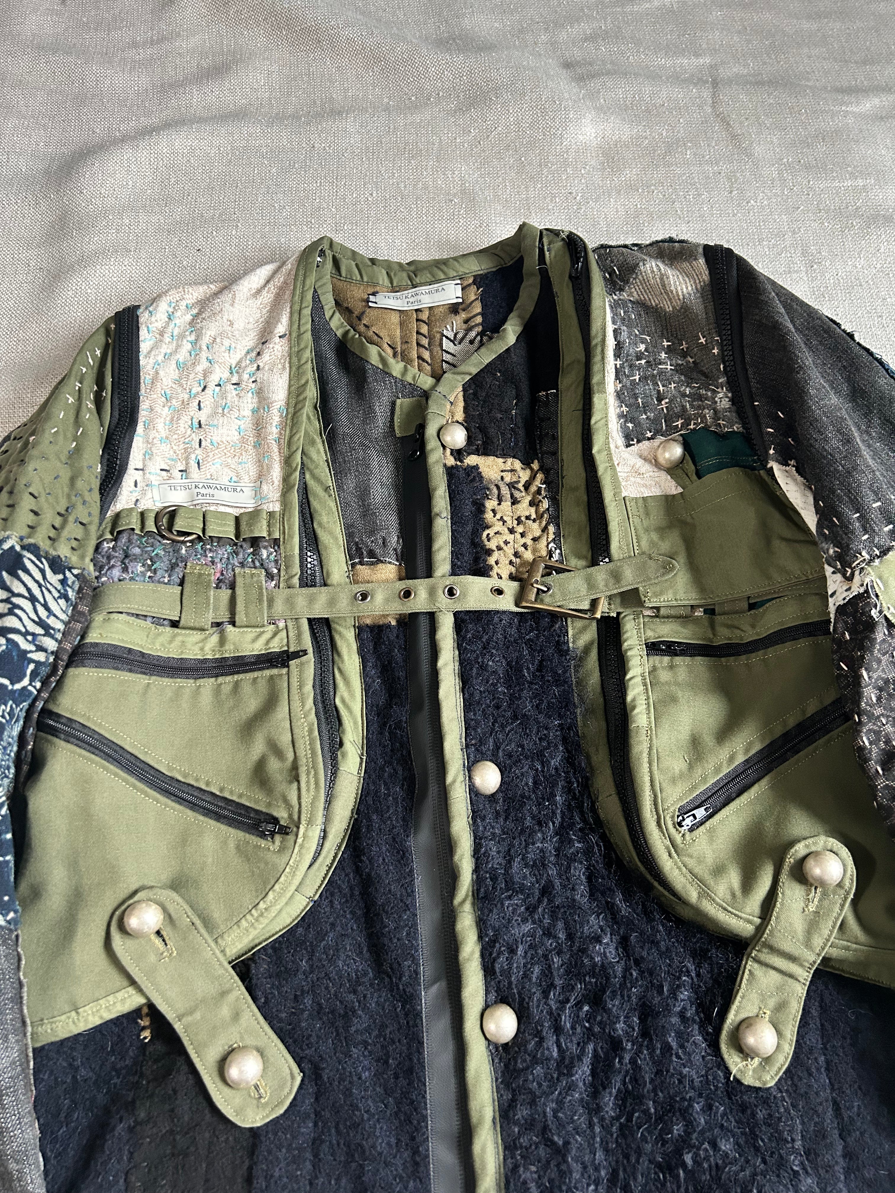 FW25 PATCHWORK REMOVABLE ZIPPER JACKET