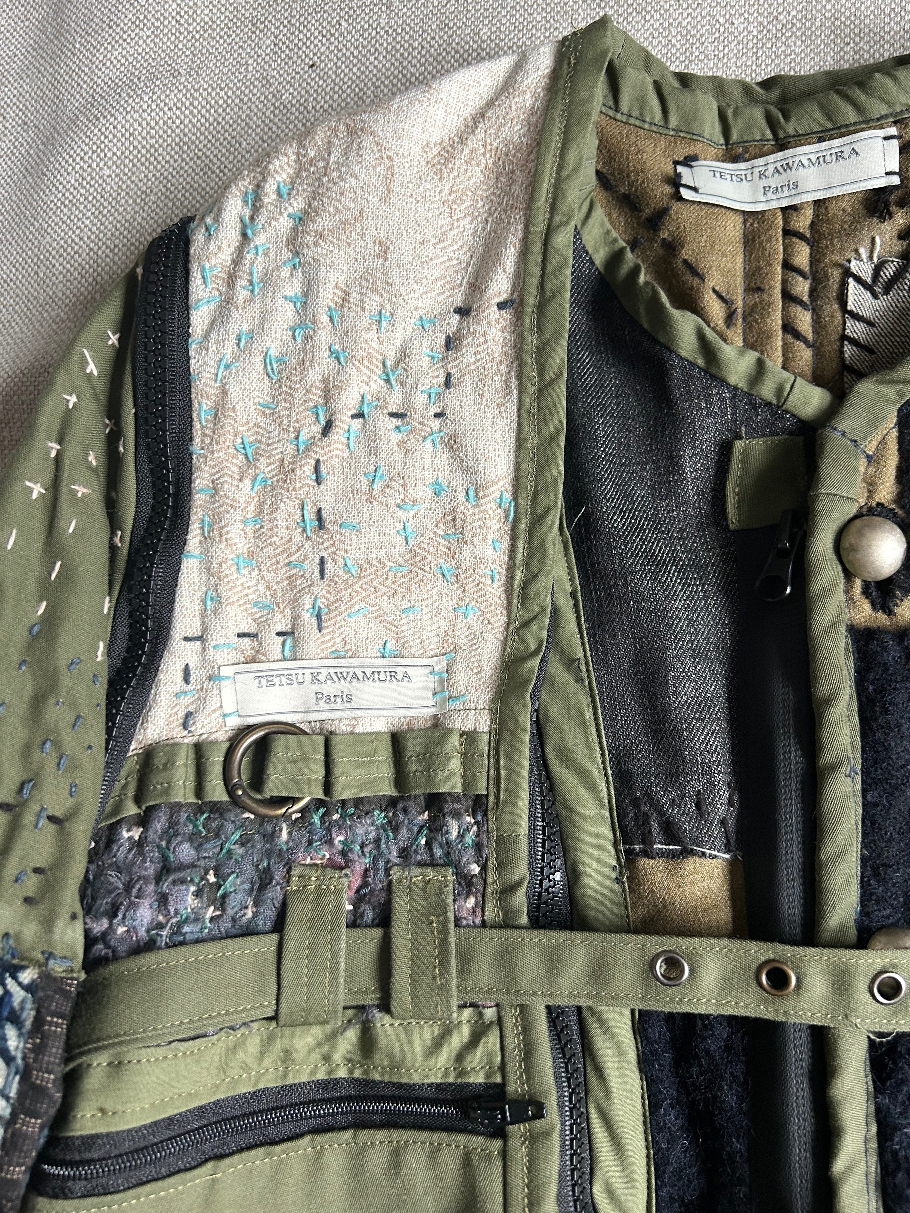 FW25 PATCHWORK REMOVABLE ZIPPER JACKET