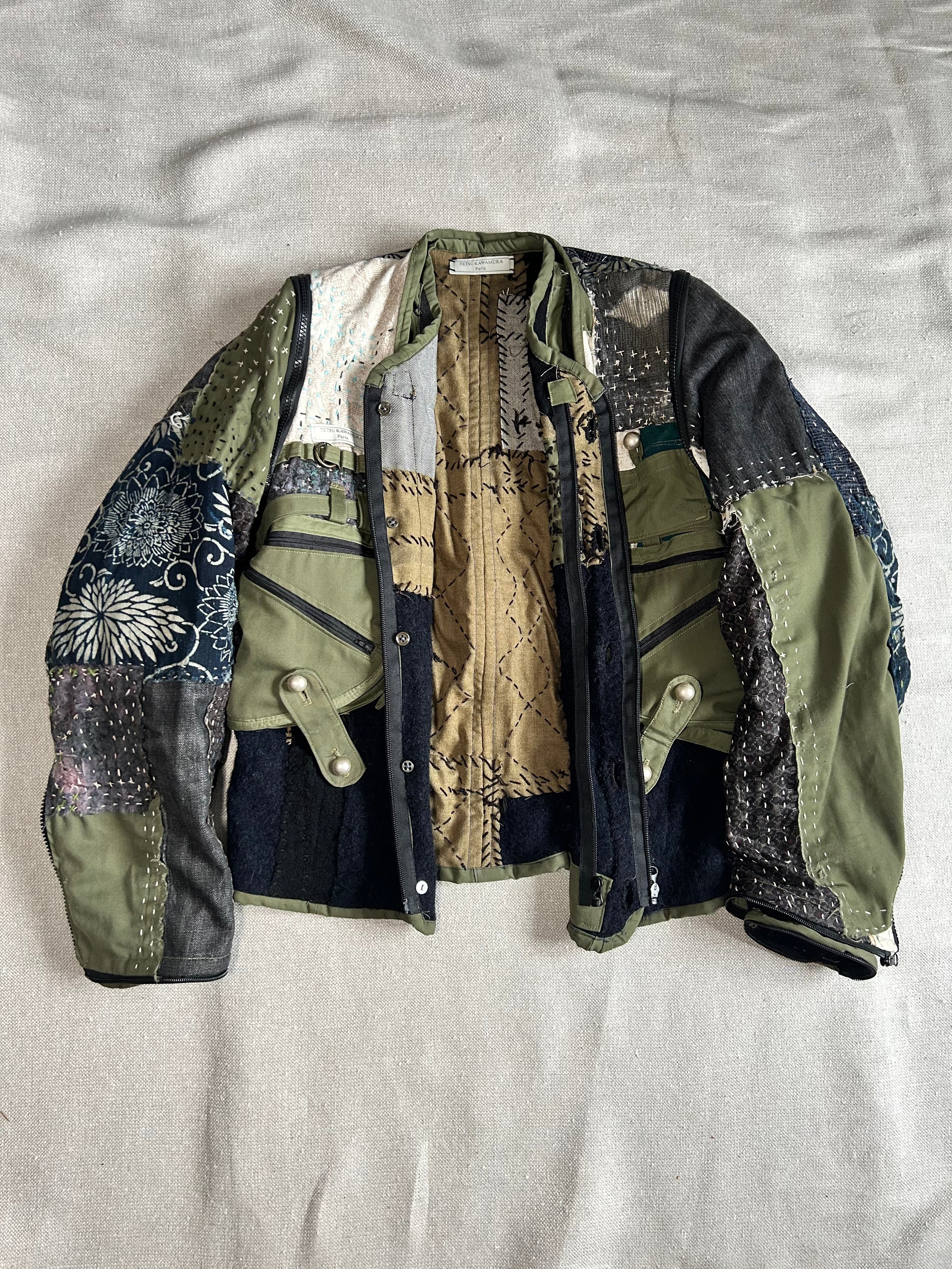 FW25 PATCHWORK REMOVABLE ZIPPER JACKET