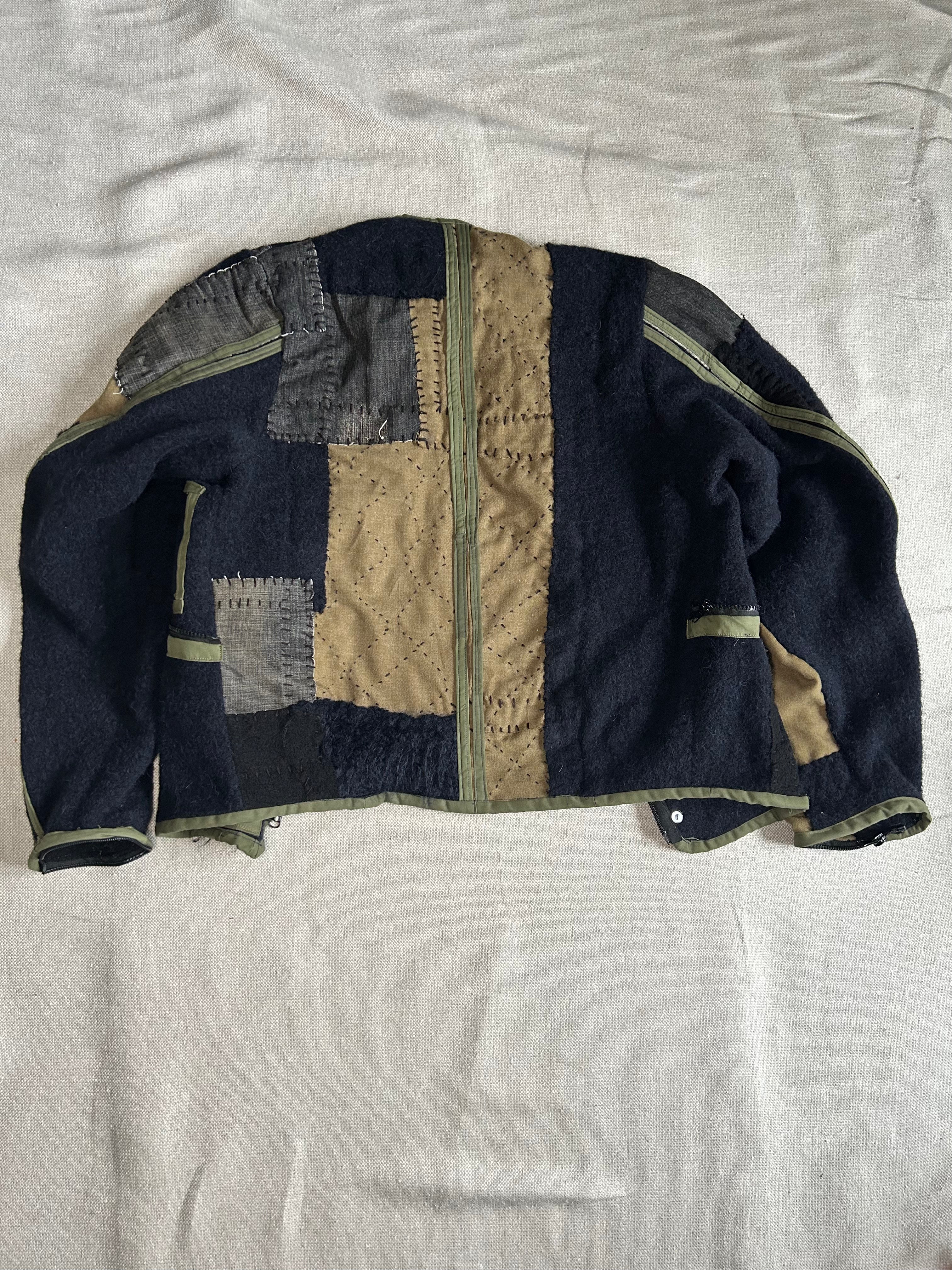 FW25 PATCHWORK REMOVABLE ZIPPER JACKET