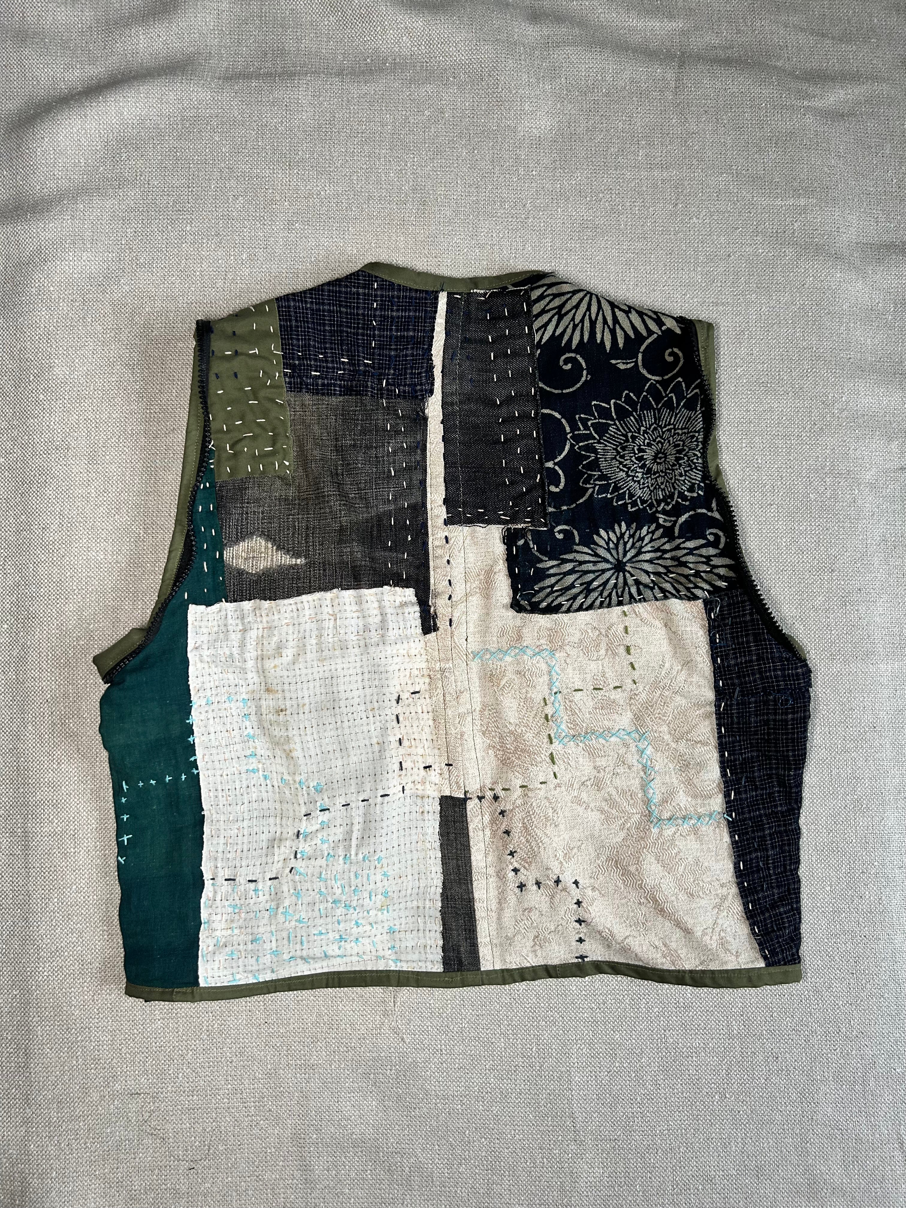 FW25 PATCHWORK REMOVABLE ZIPPER JACKET