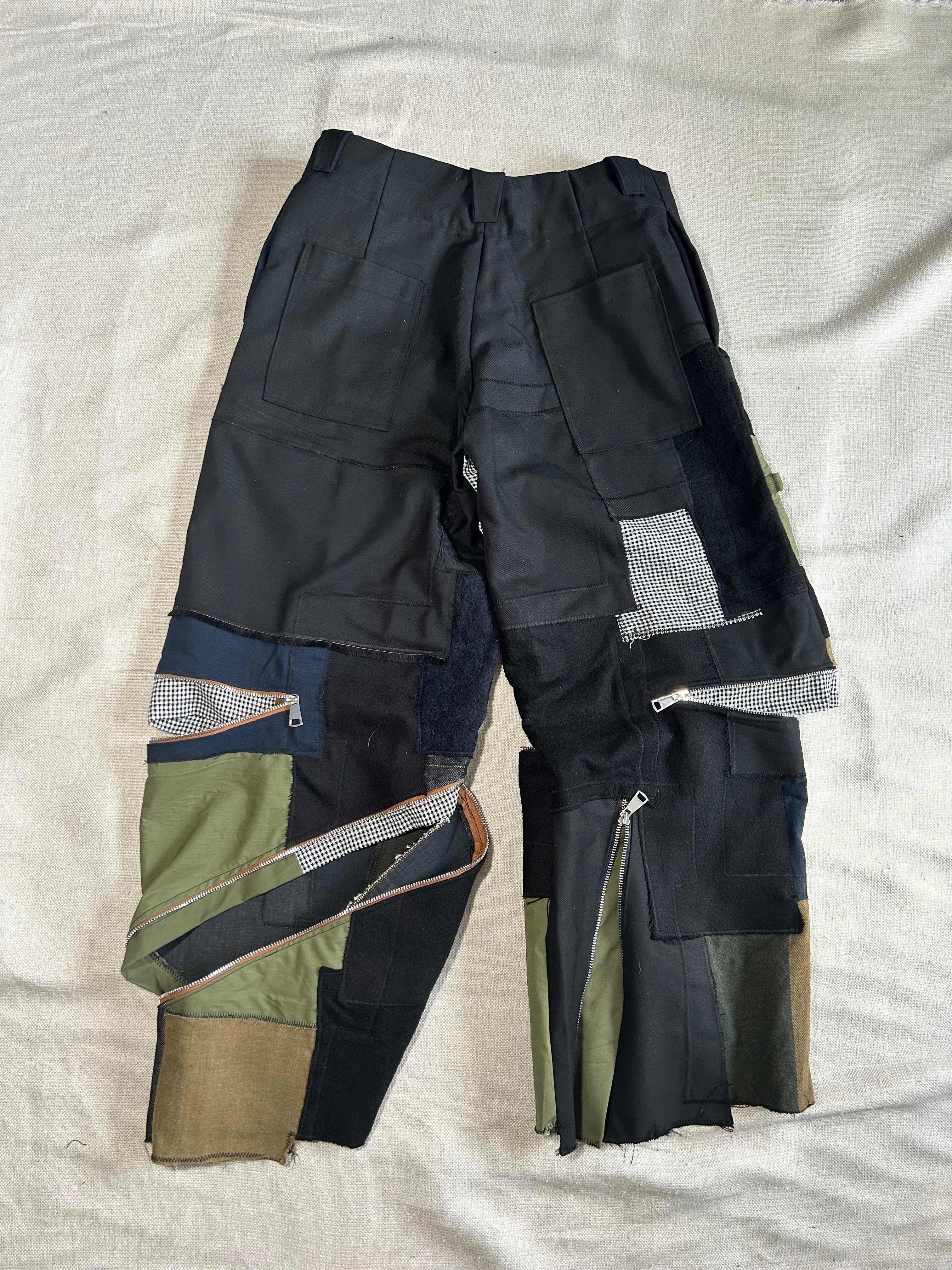 FW25 PATCHWORK ZIPPER PANTS