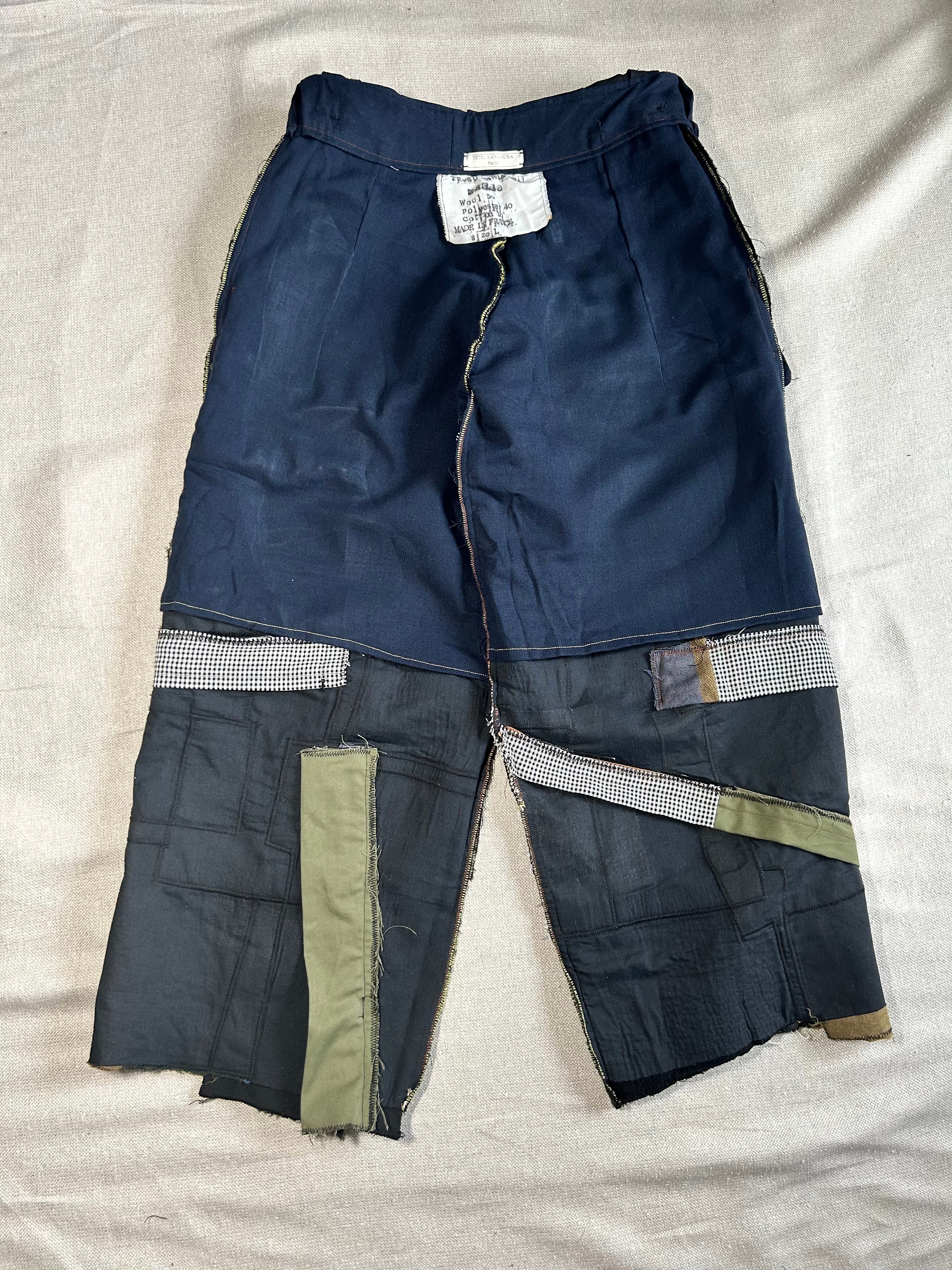 FW25 PATCHWORK ZIPPER PANTS