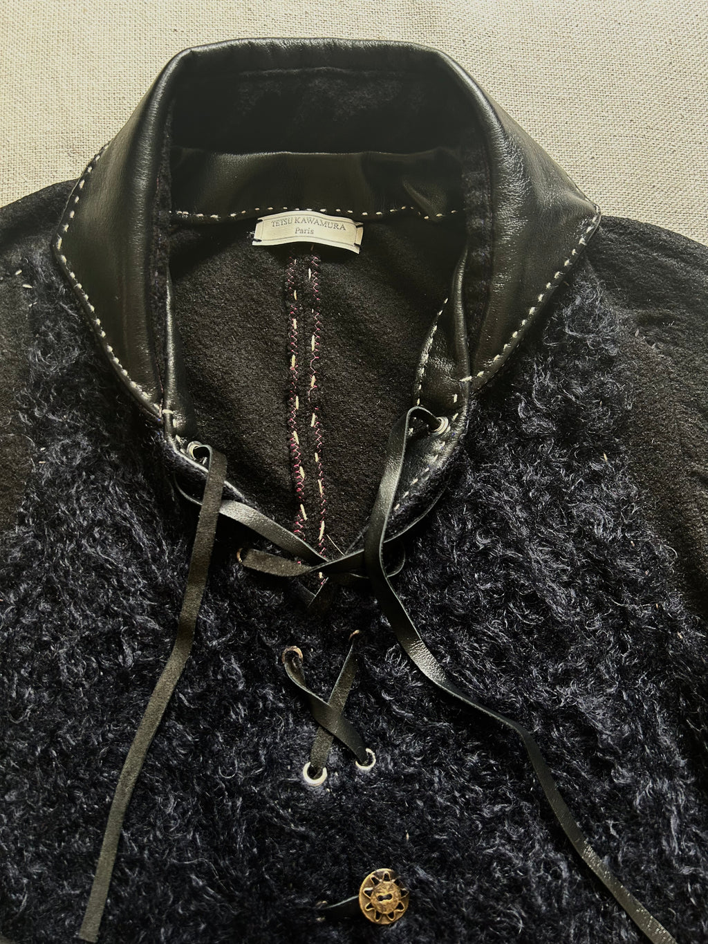 FW25  HALF-LACE MOHAIR PULL-OVER