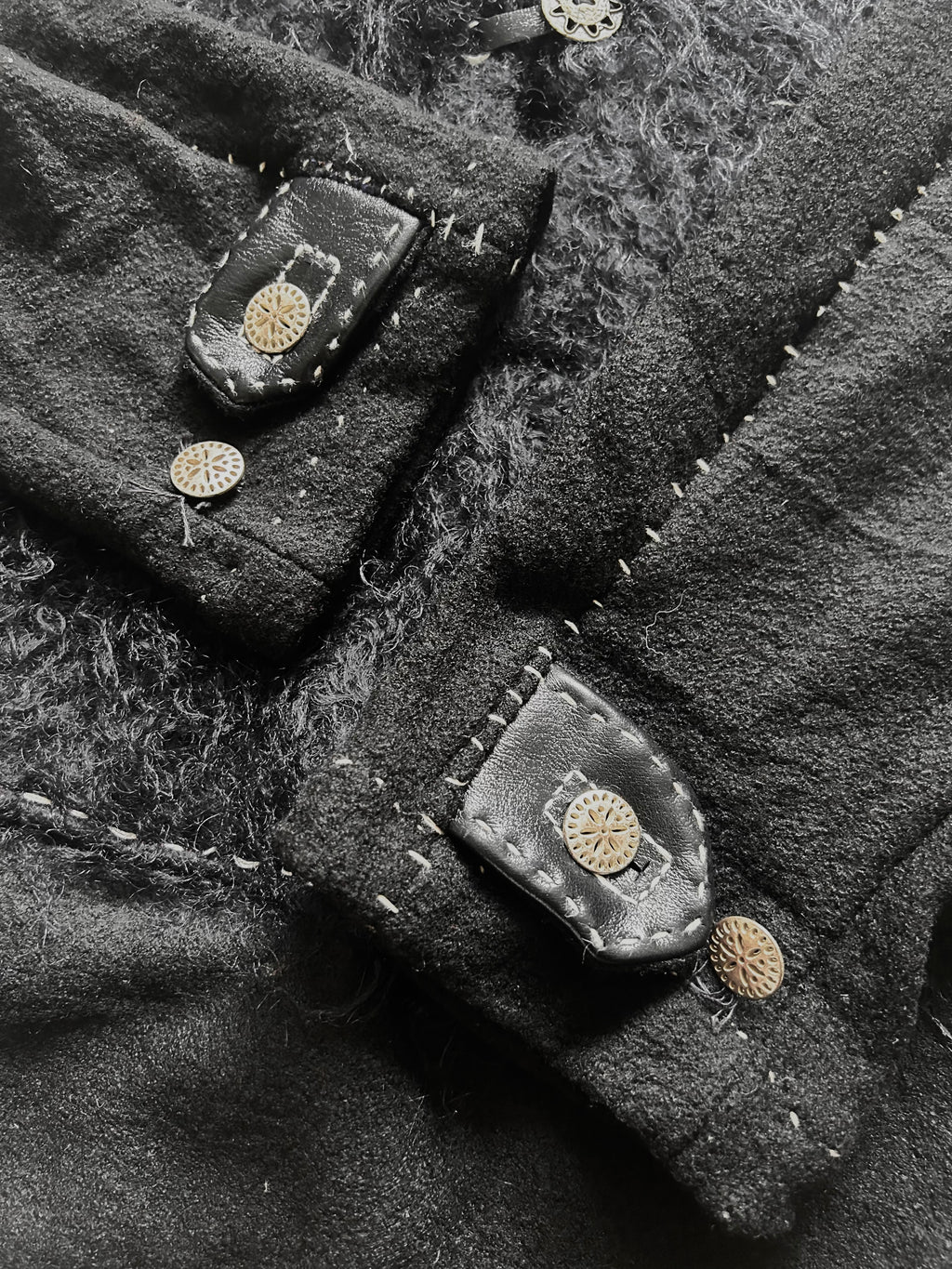 FW25  HALF-LACE MOHAIR PULL-OVER