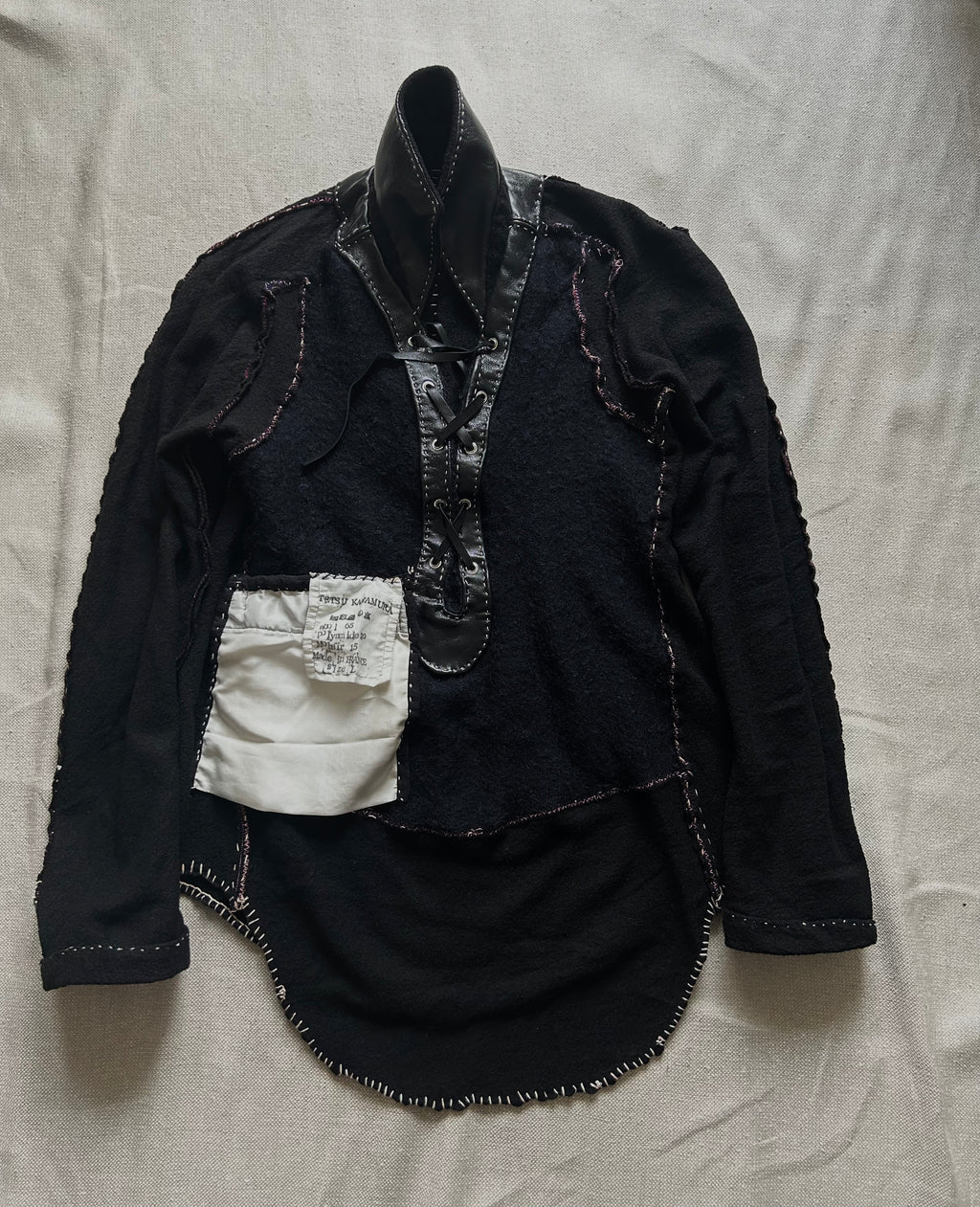 FW25  HALF-LACE MOHAIR PULL-OVER