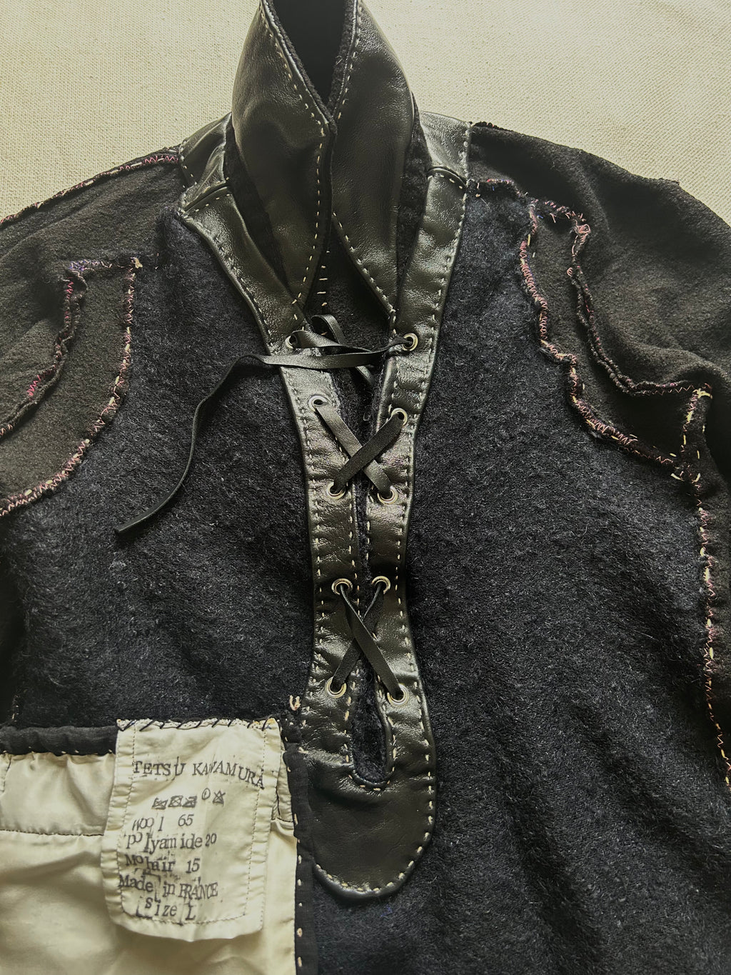 FW25  HALF-LACE MOHAIR PULL-OVER