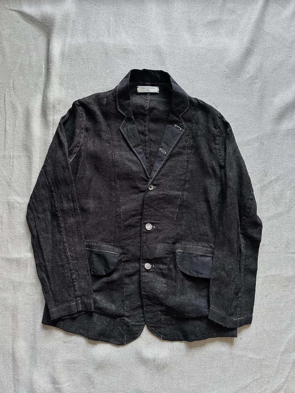 SS25-26 DYED LINEN-SILK VEST