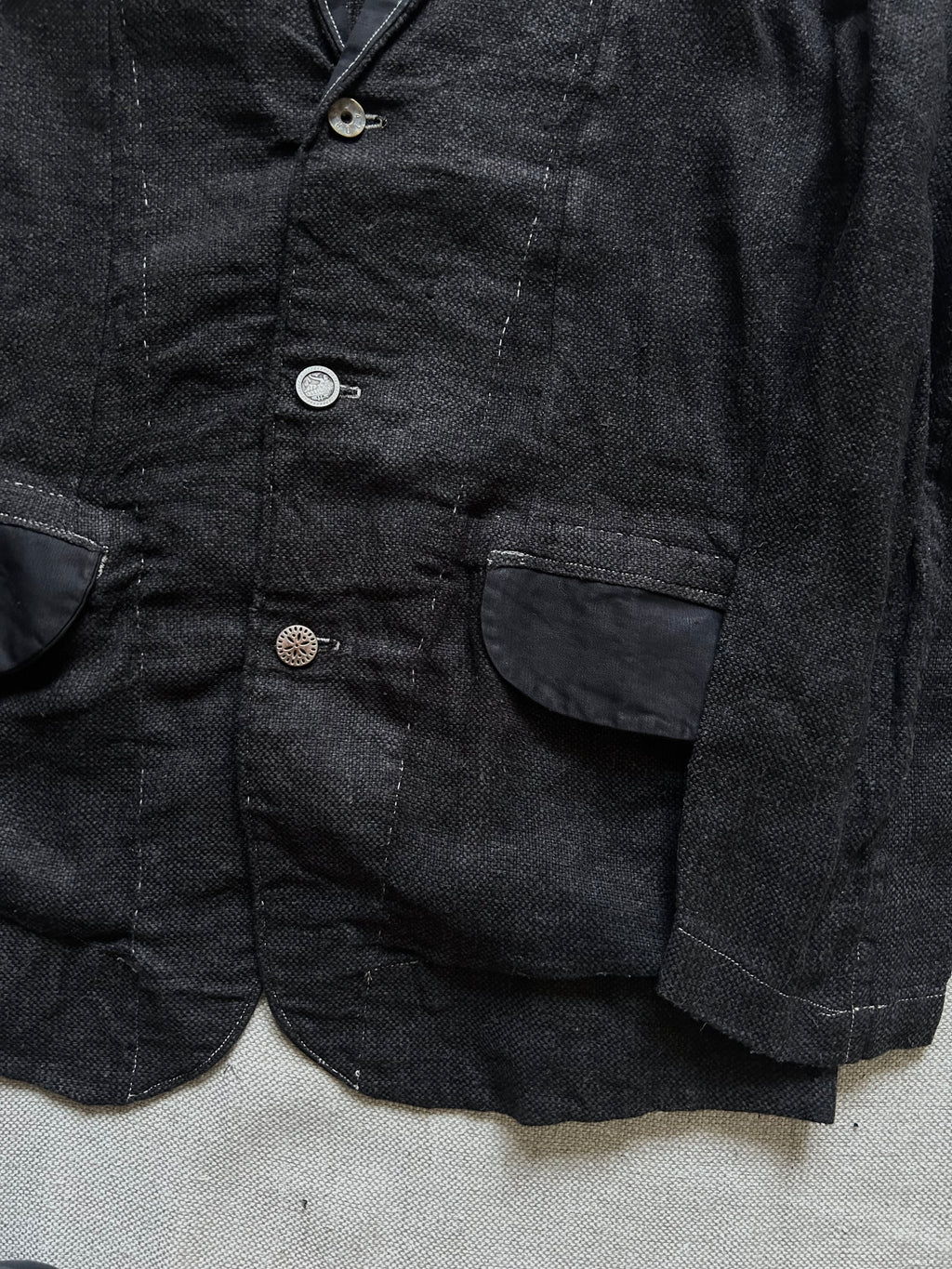 SS25-26 DYED SILK LINEN VEST
