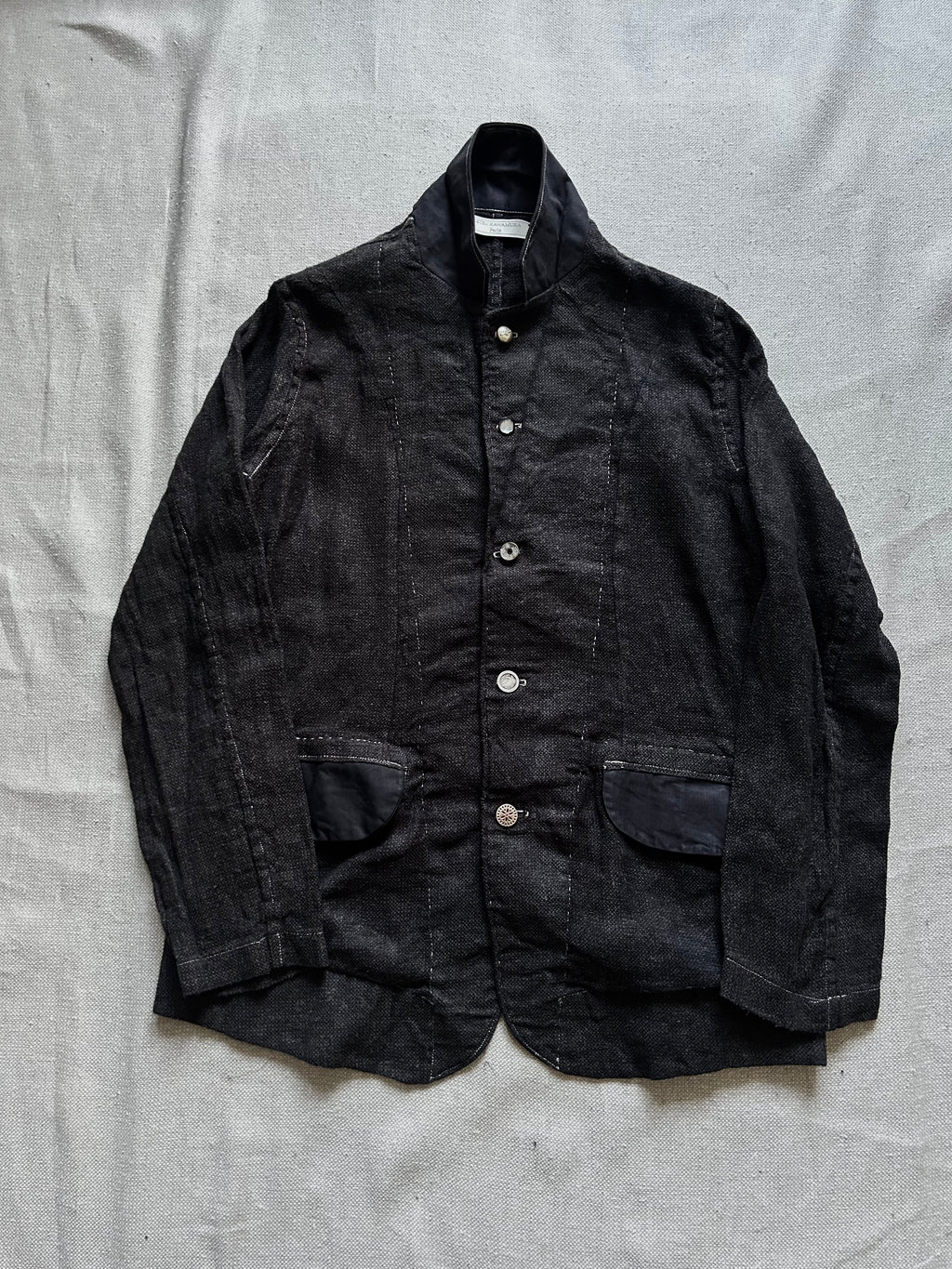SS25-26 DYED LINEN-SILK VEST