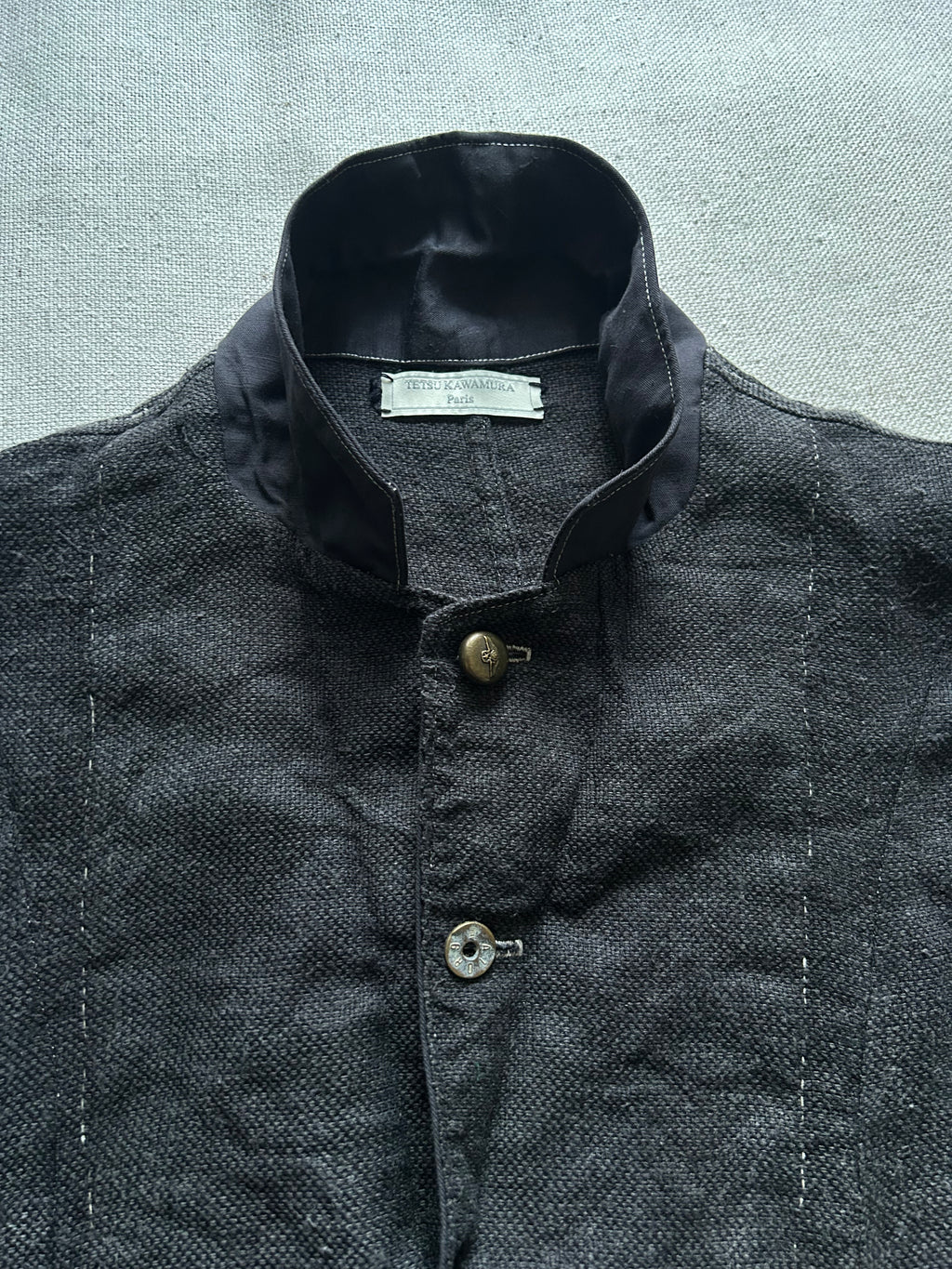 SS25-26 DYED SILK LINEN VEST