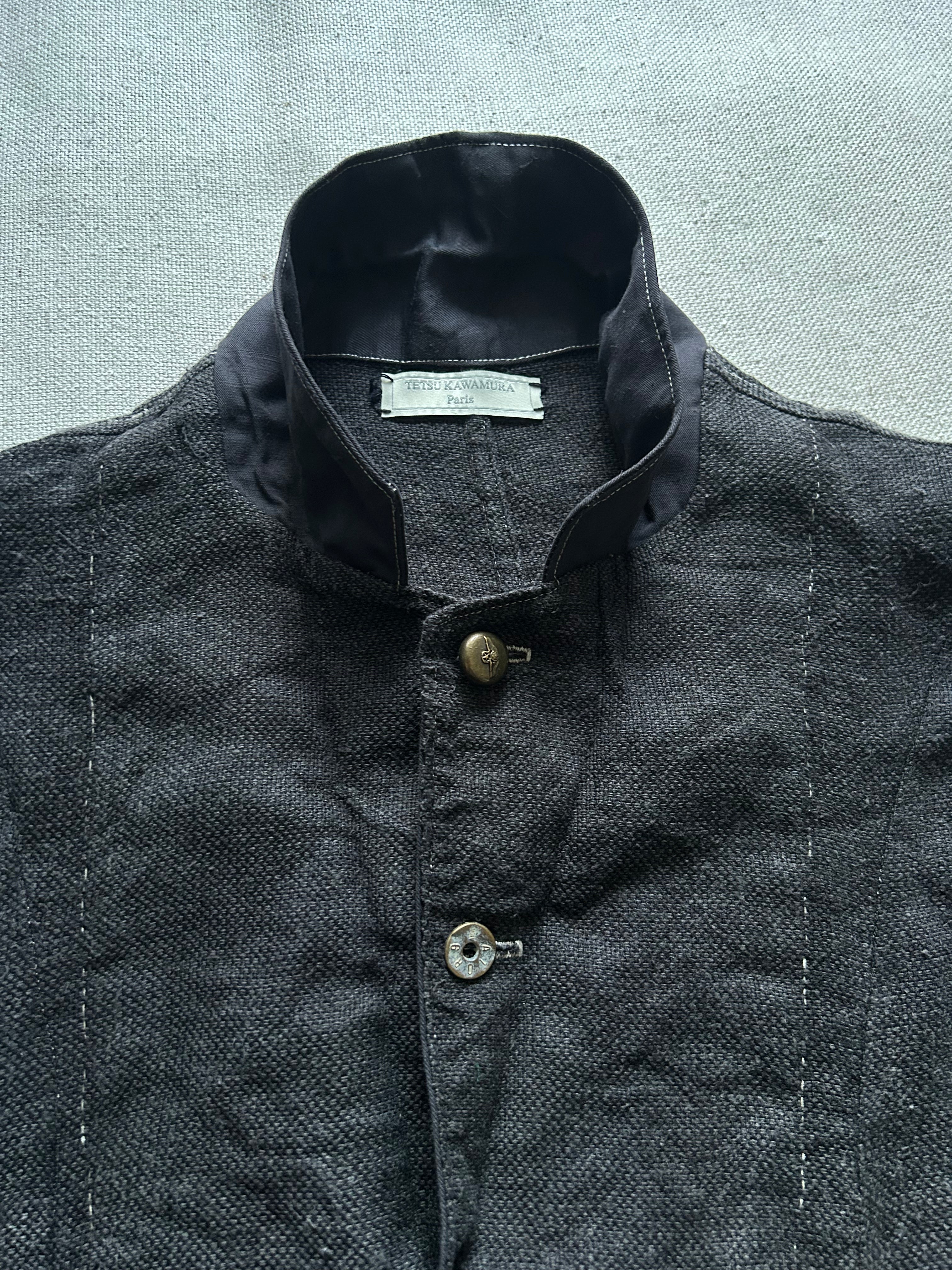 SS25-26 DYED SILK LINEN VEST