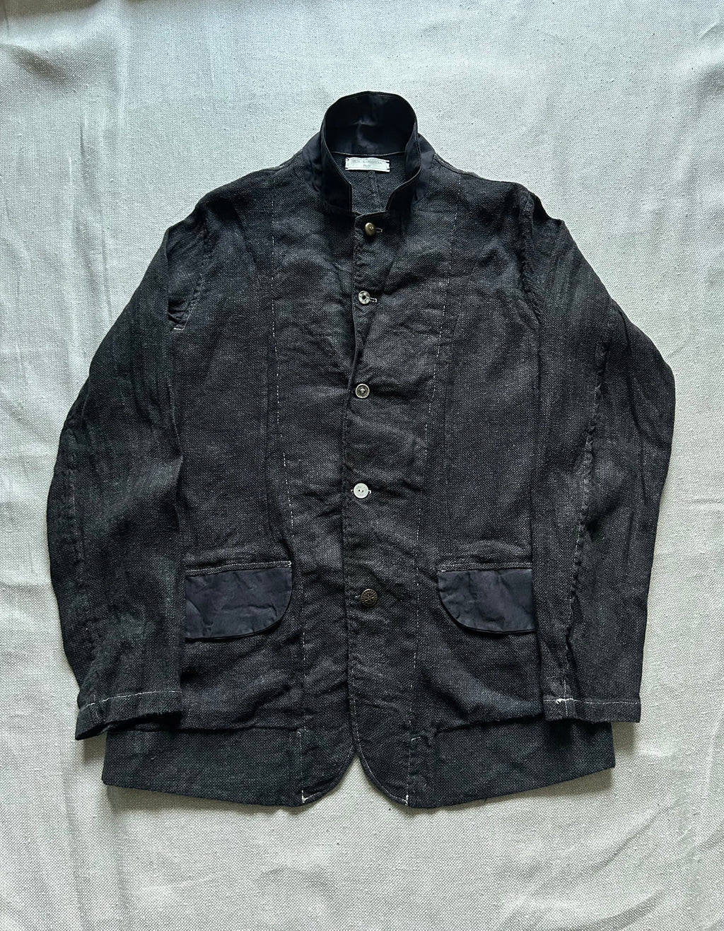 SS25-26 DYED SILK LINEN VEST